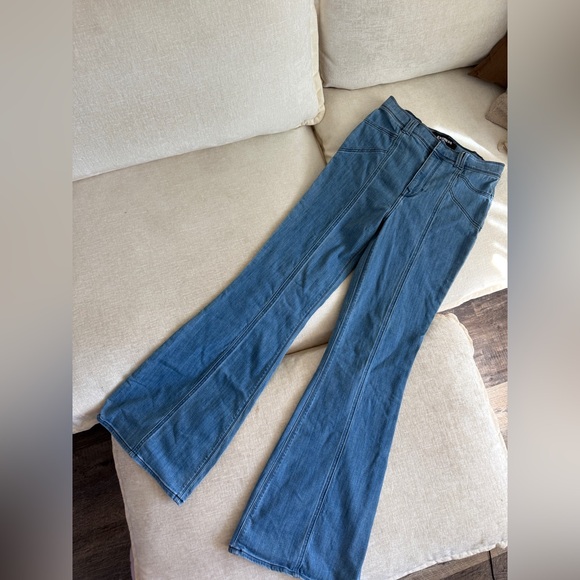 Express Denim - Express Denim Flare Jeans in Blue
